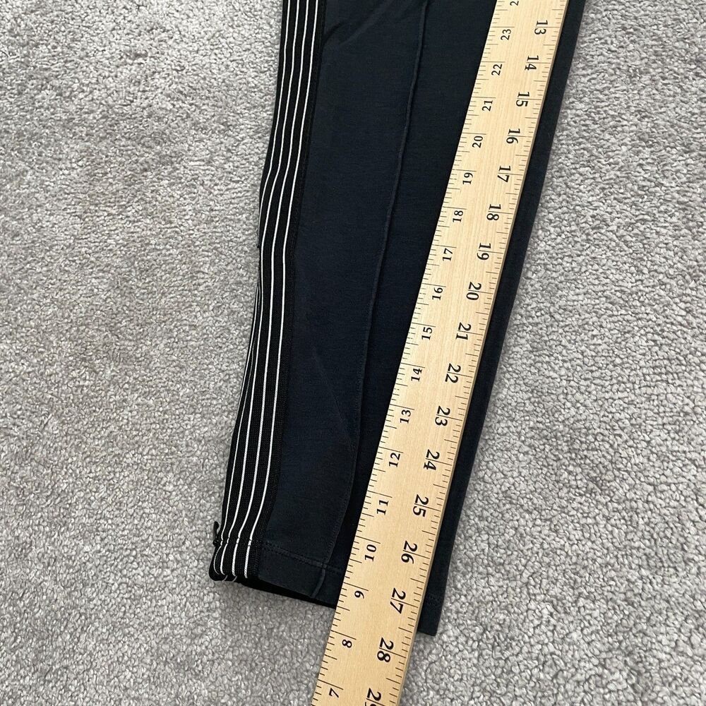 Athleta Black Track Pants with White Side Stripes - Picture 8 of 14